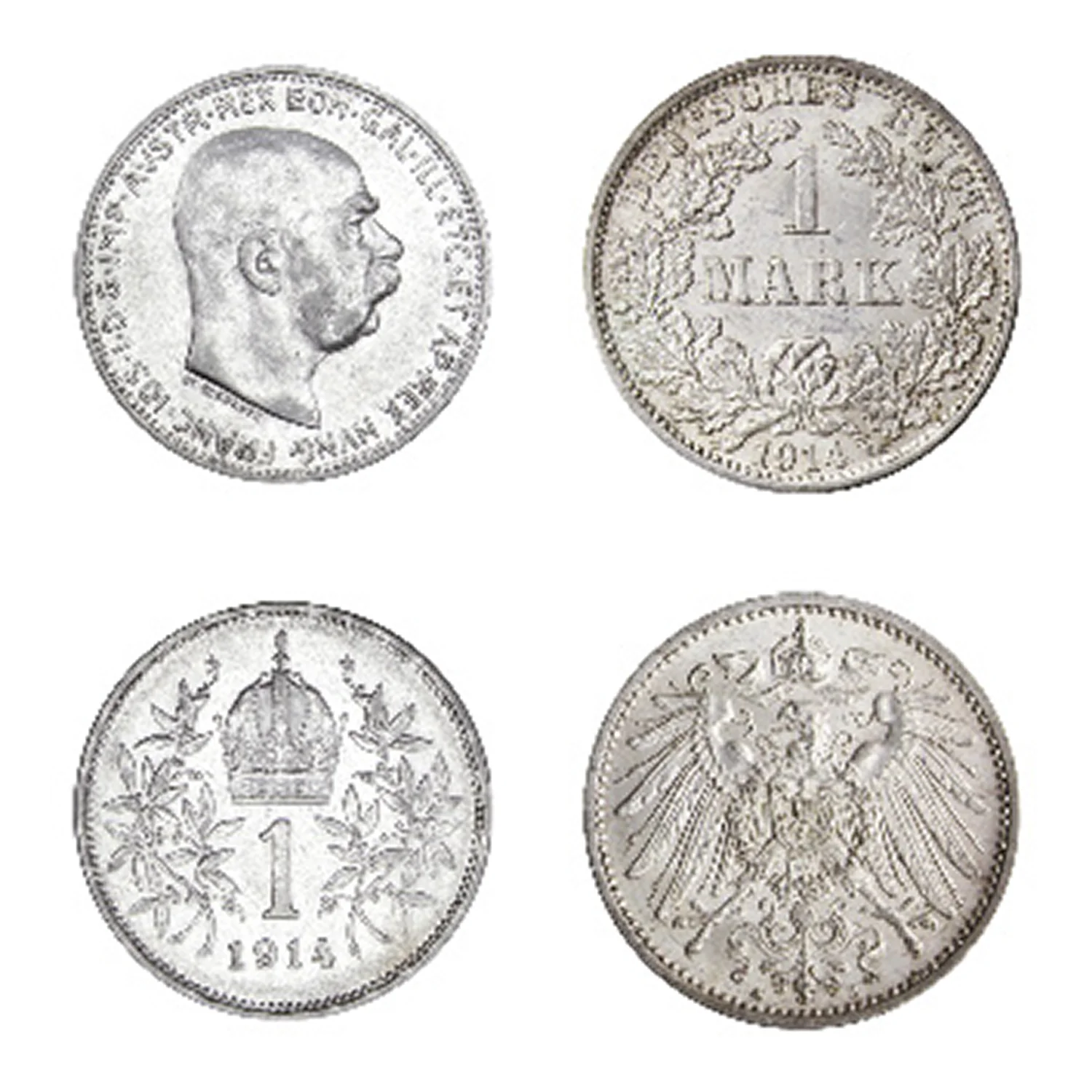 2 Silver Coins from WWI - Image 3
