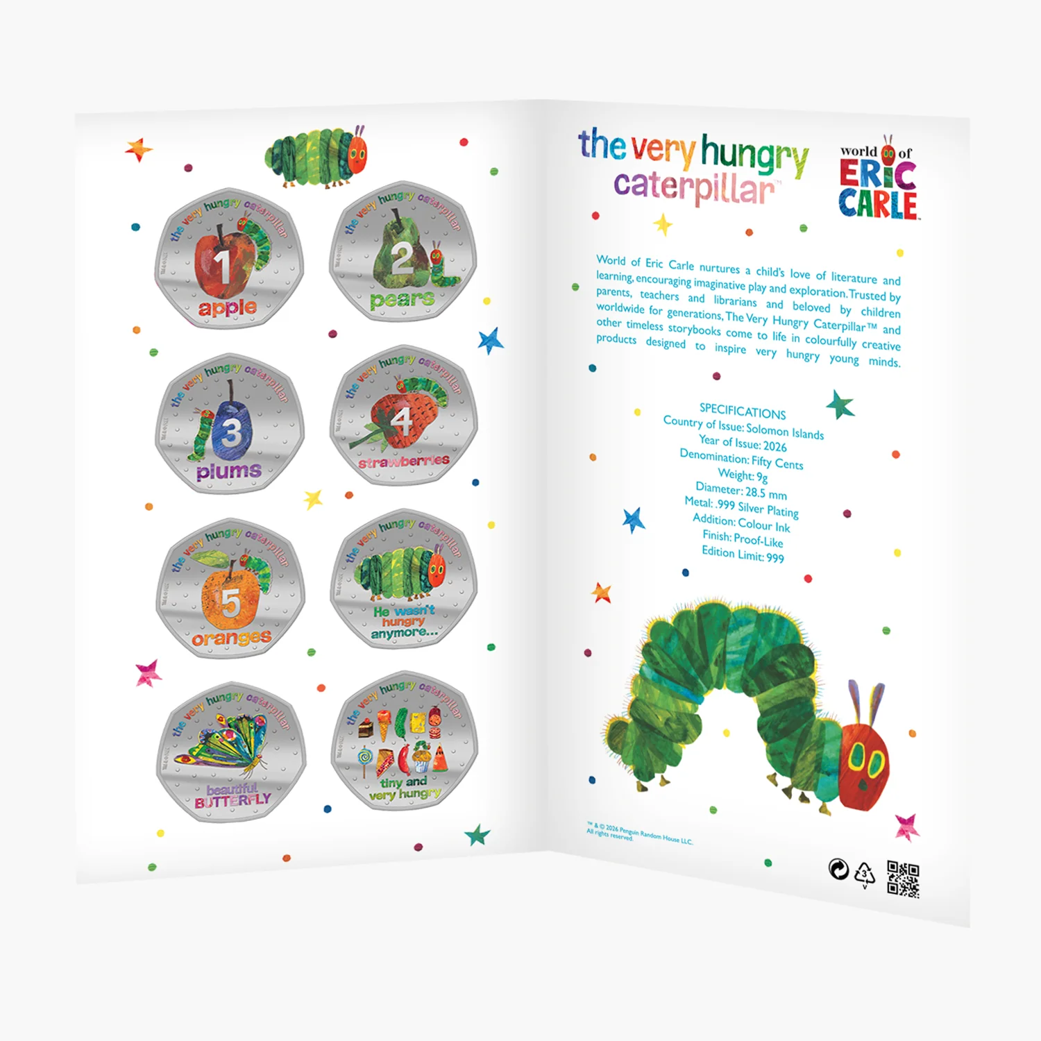 The Very Hungry Caterpillar™ 2026 .999 Silver Plated Coin Pack - Image 11