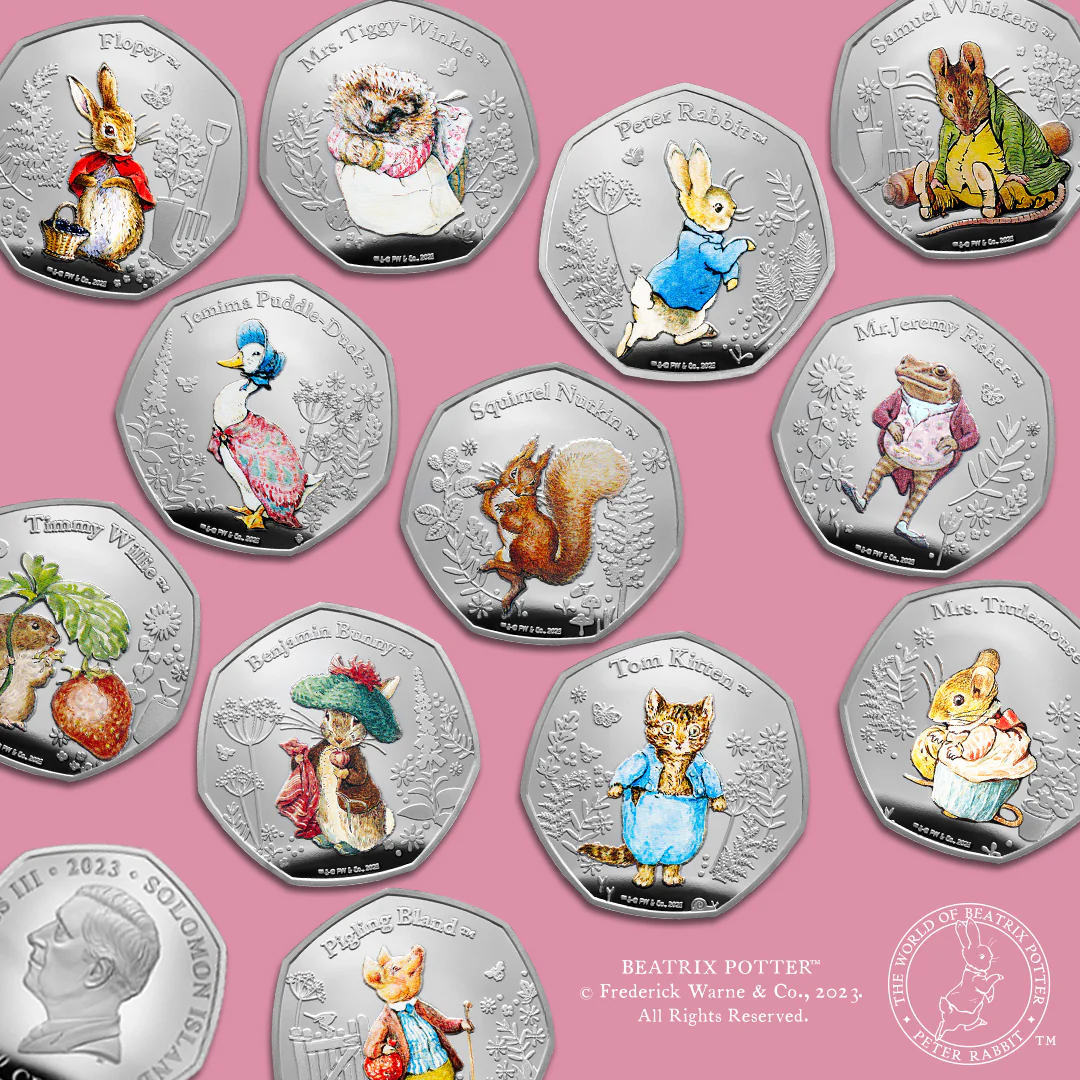 The World of Peter Rabbit 2023 Complete Coin Collection - Image 3