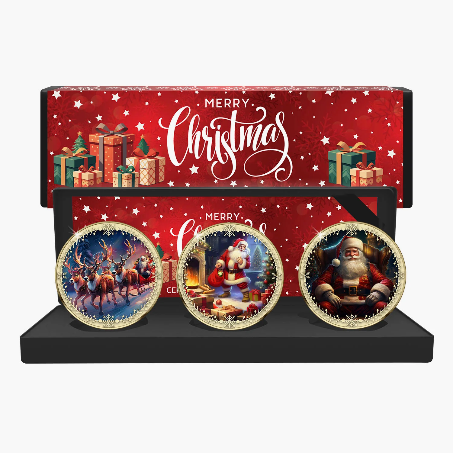 Santa Claus Christmas 2024 Gold Plated Box Set Edition - Image 3