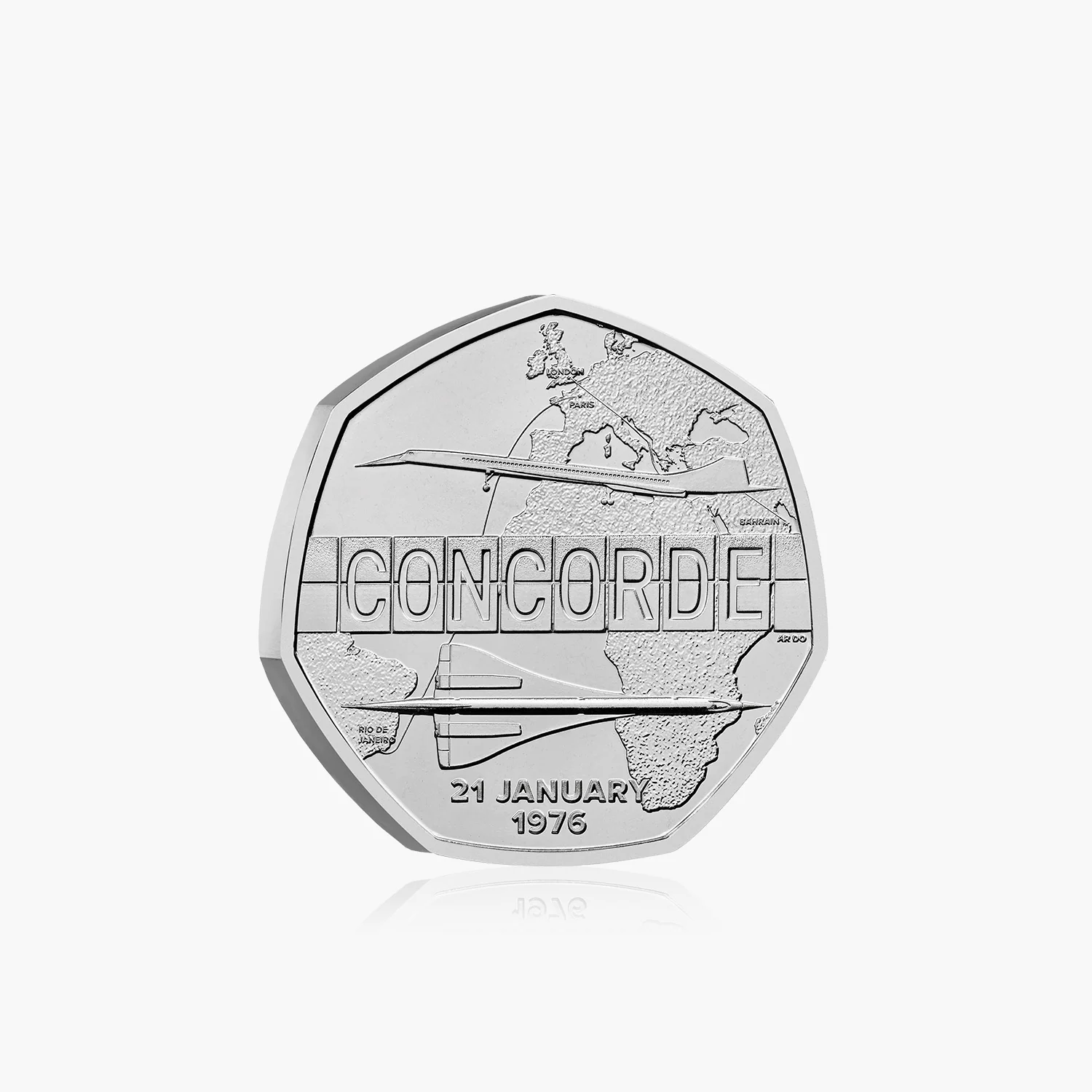 Celebrating Concorde 2026 UK 50p BU Coin - Image 3