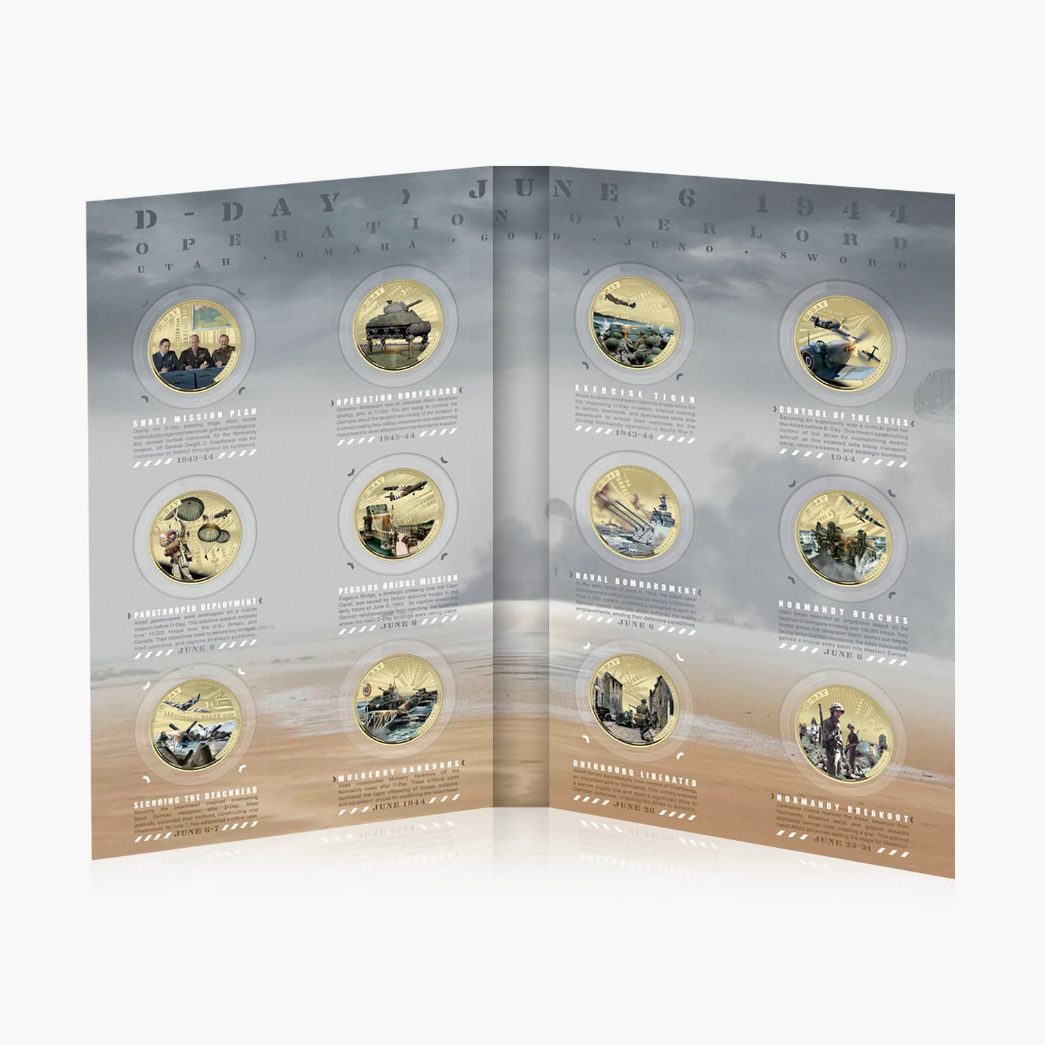 D-Day 80th Anniversary 2024 Coin Complete Collection - Image 3