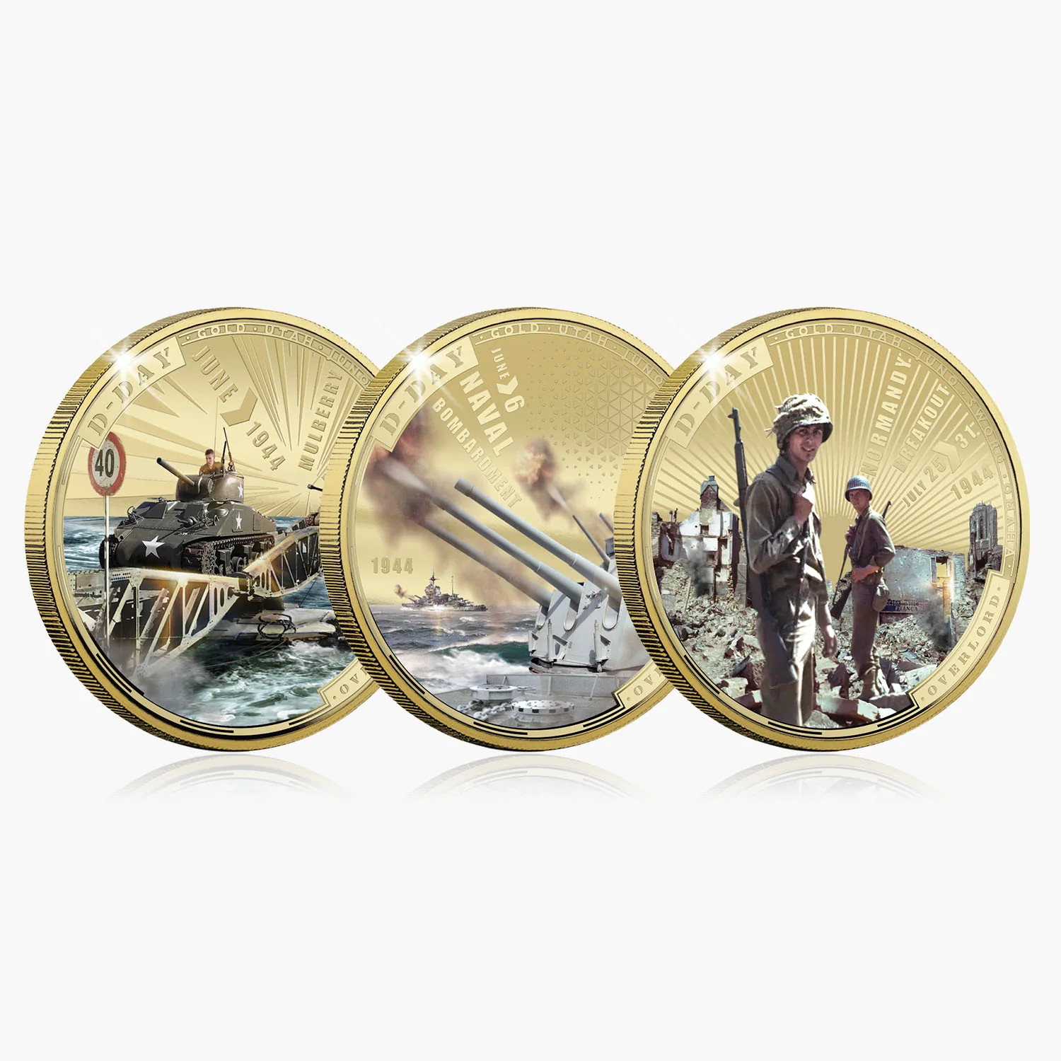 D-Day 80th Anniversary 2024 Coin Complete Collection - Image 6