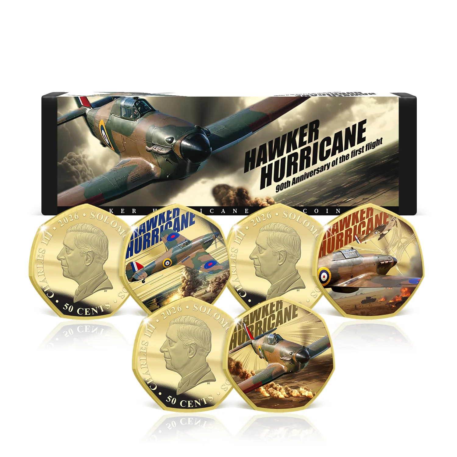 Hawker Hurricane 90th Anniversary 2026 Limited Edition Gold Plated Box Set - Image 6