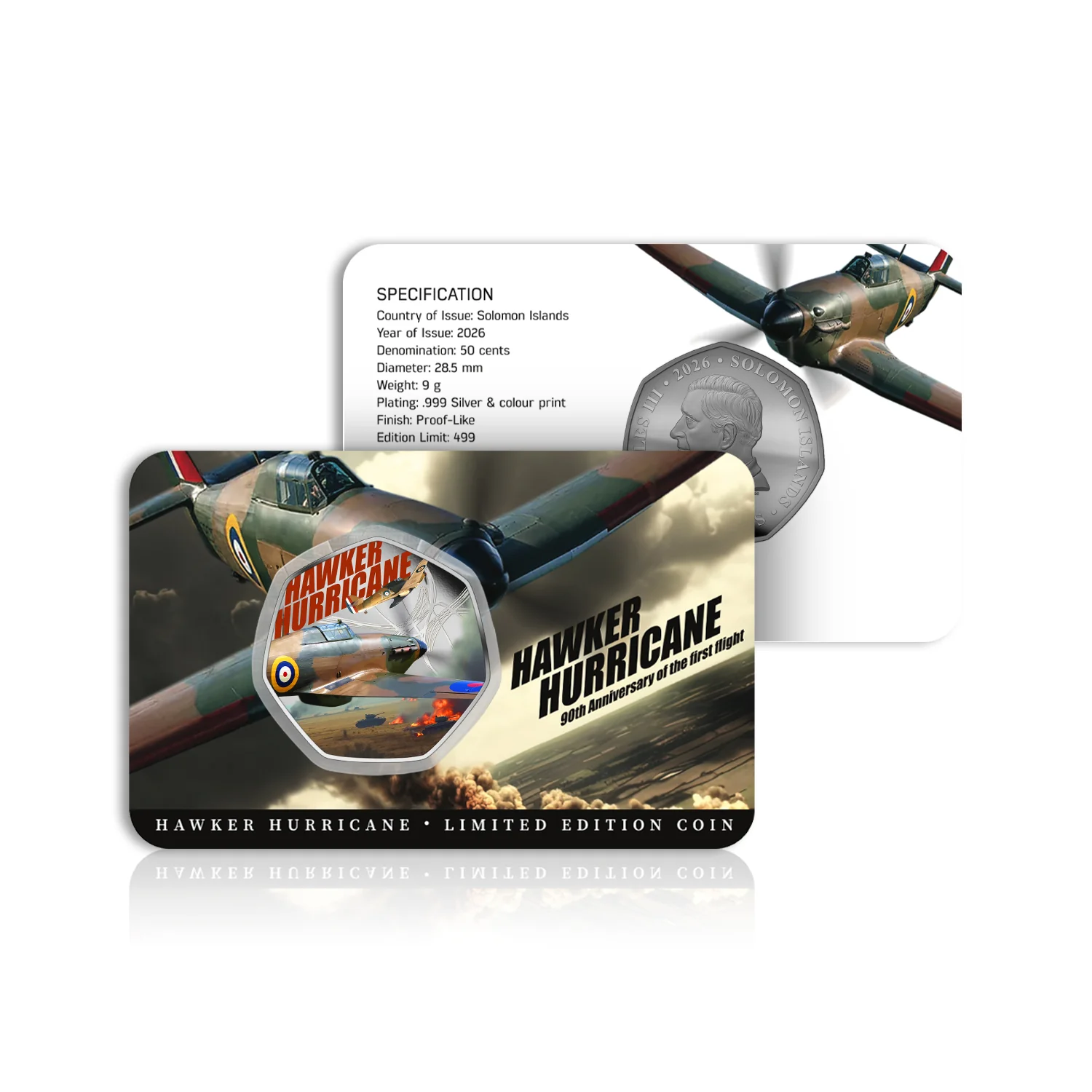 Hawker Hurricane 90th Anniversary 2026 Silver Plated BU Coin - Image 6