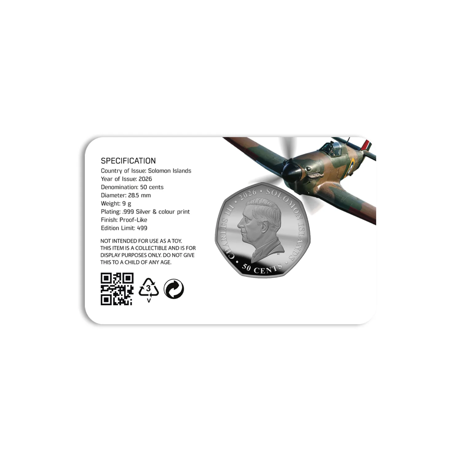 Hawker Hurricane 90th Anniversary 2026 Silver Plated BU Coin - Image 8