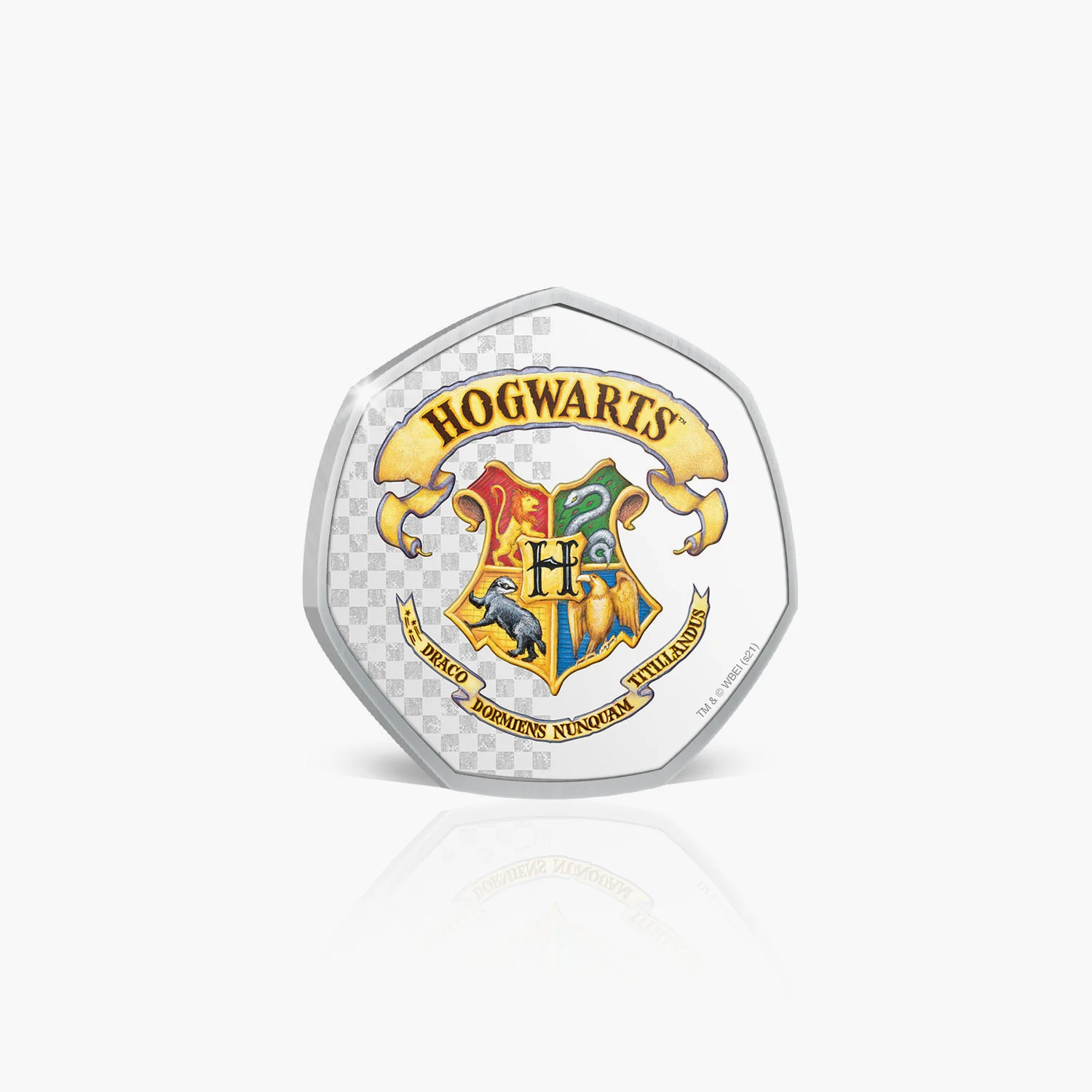 Hogwarts Crest Silver Plated Coin - Image 3