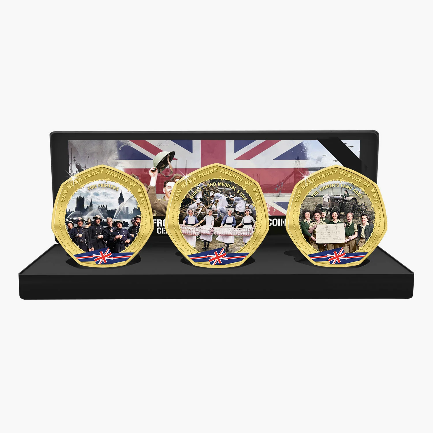 Home Front Heroes of WWII 2025 24 Carat Gold Plated Box Set Edition - Image 4