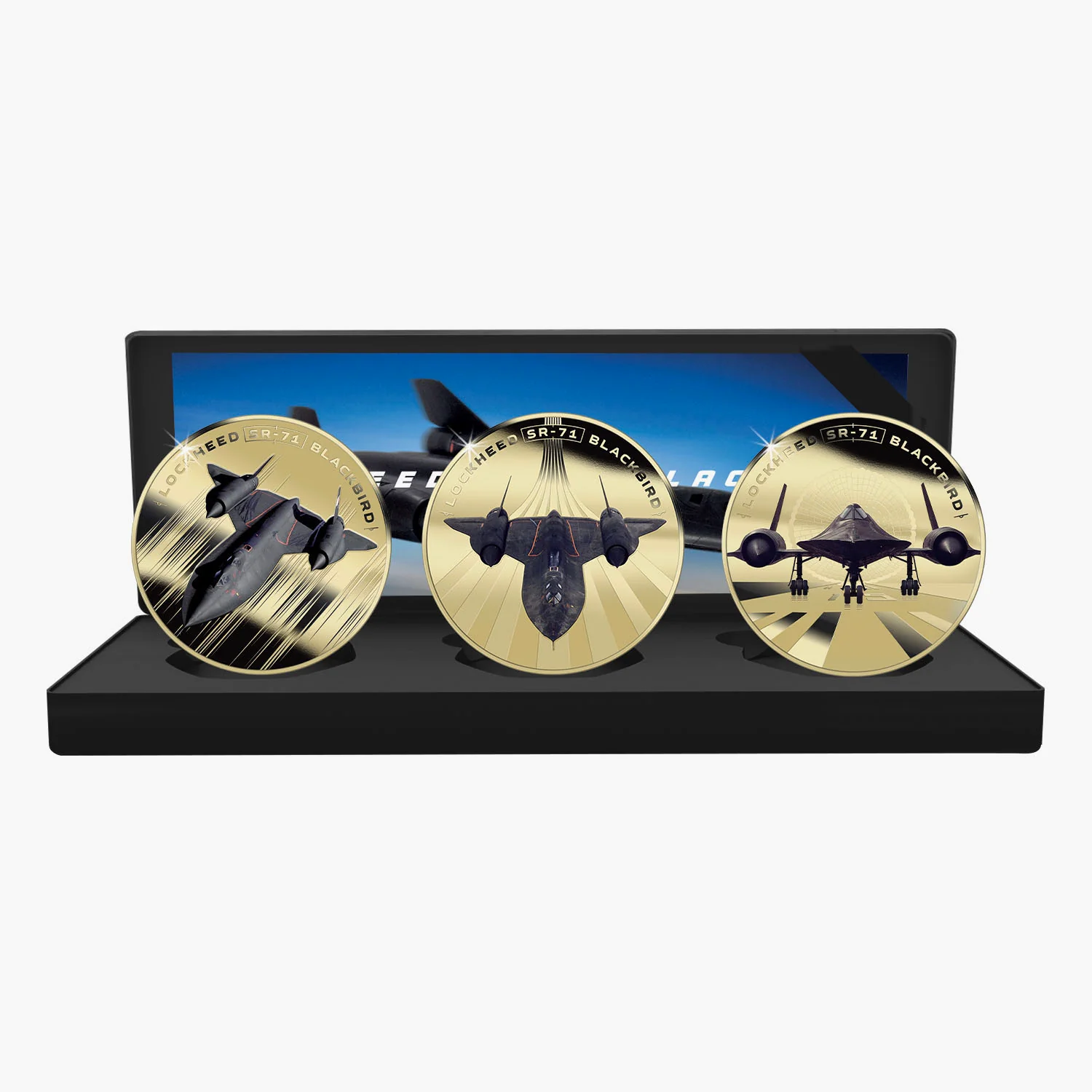 Lockheed SR-71 Blackbird 2025 60th Anniversary Gold Plated Box Set Edition - Image 3