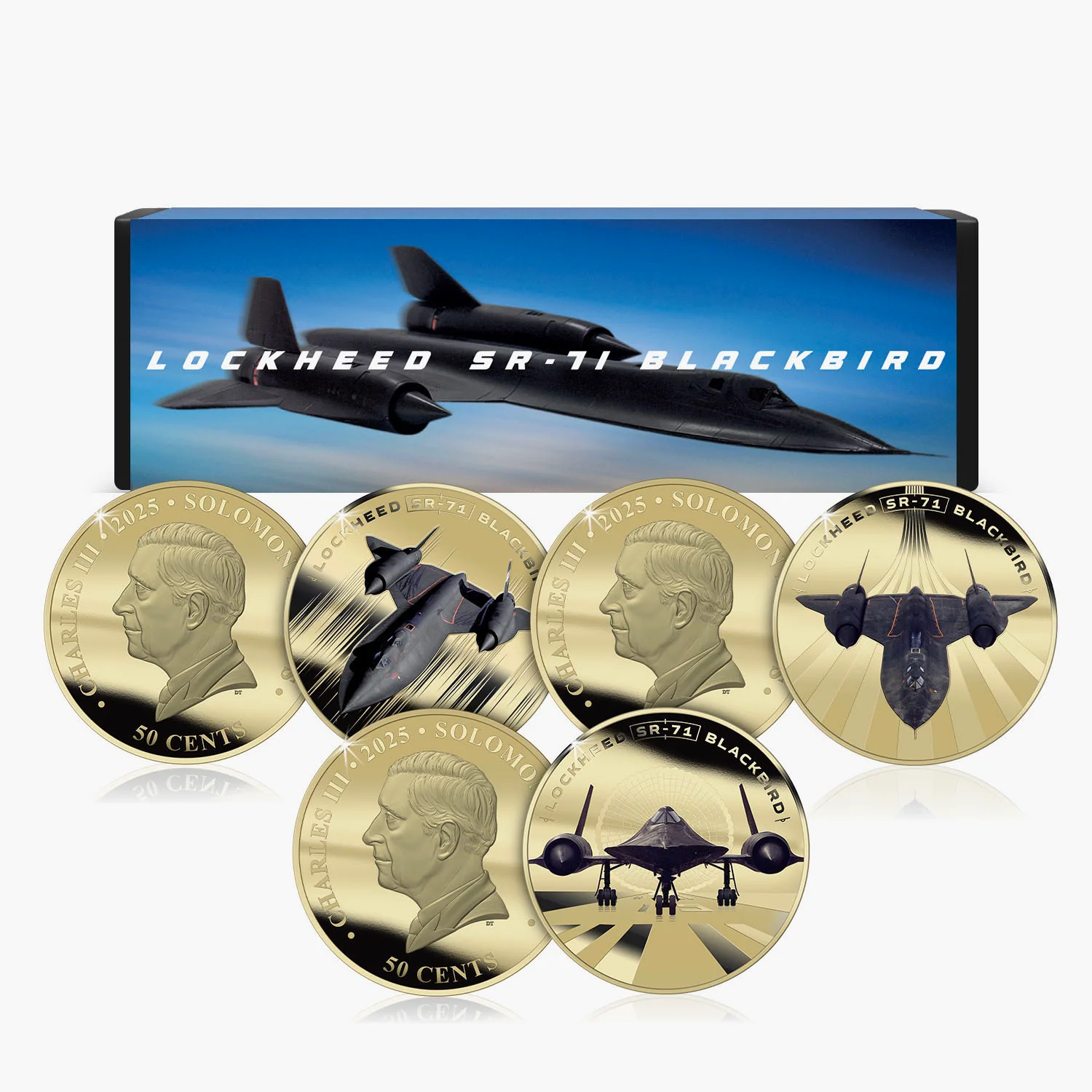 Lockheed SR-71 Blackbird 2025 60th Anniversary Gold Plated Box Set Edition - Image 4