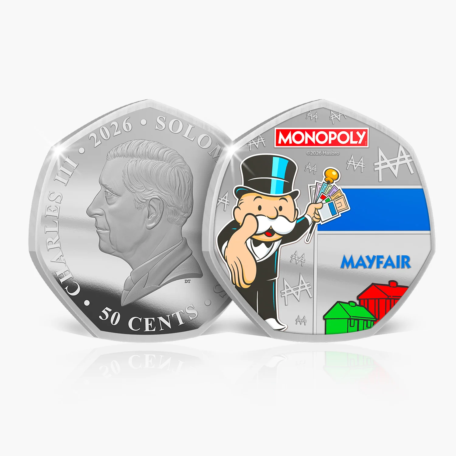 Monopoly Legends of the Board 2026 .999 Silver Plated Coin Pack - Image 7