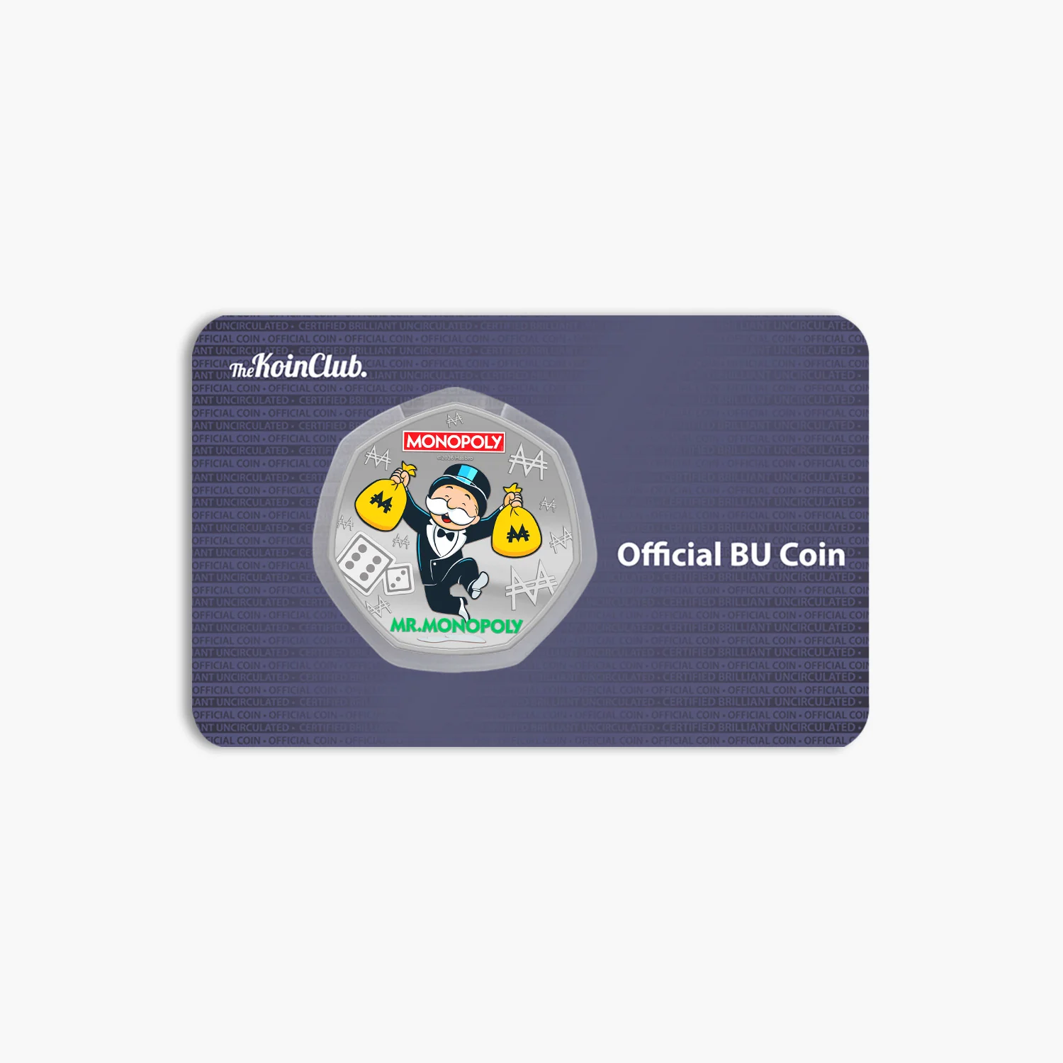 Legends of the Board - Mr Monopoly 2026 Silver Plated BU Coin - Image 7