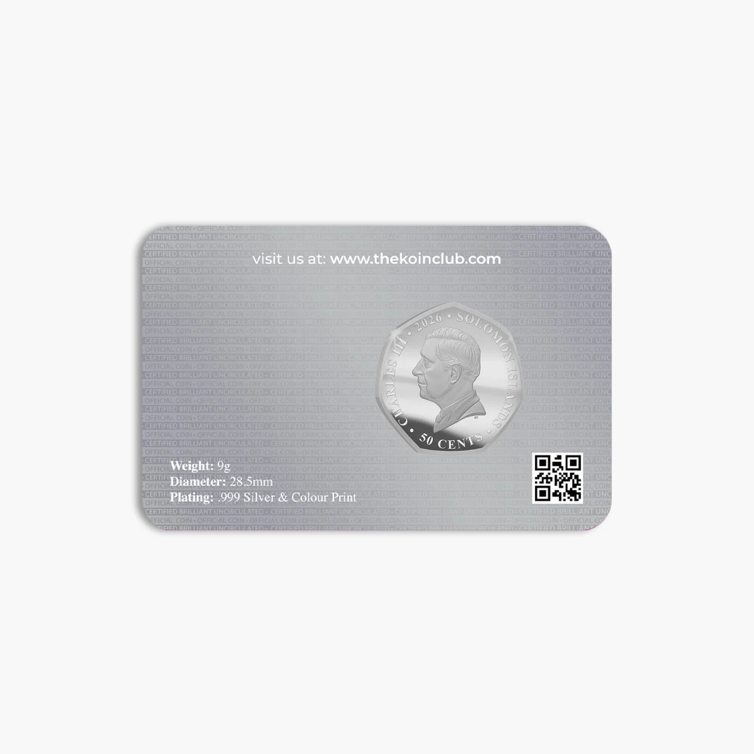 Legends of the Board - Mr Monopoly 2026 Silver Plated BU Coin - Image 8