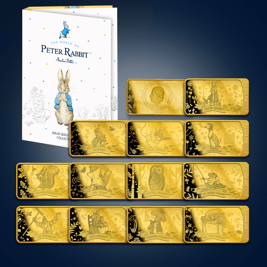 The World of Peter Rabbit 2026 Solid Gold Coin Bar Collection - Image 3