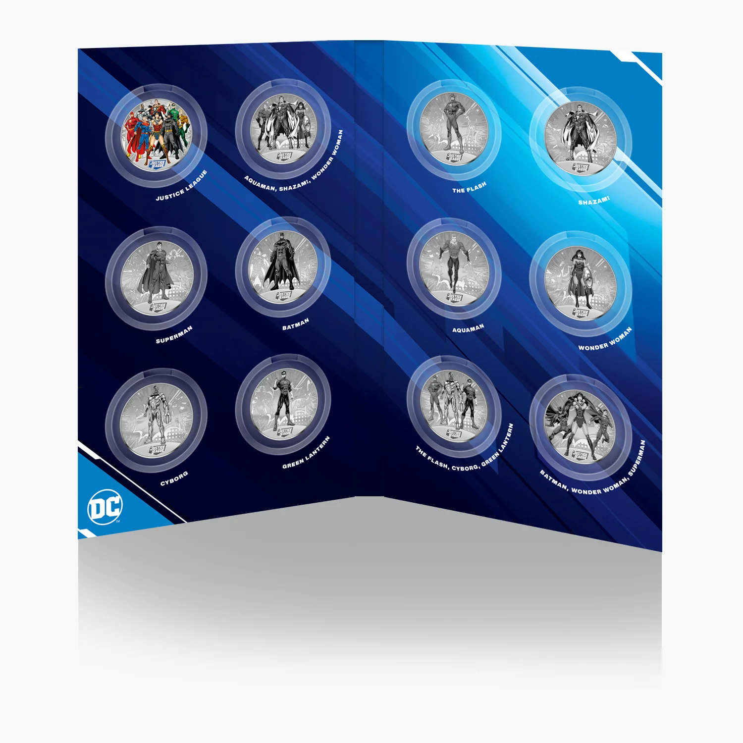 DC Comics .999 Silver Plated Justice League Collection - Image 3