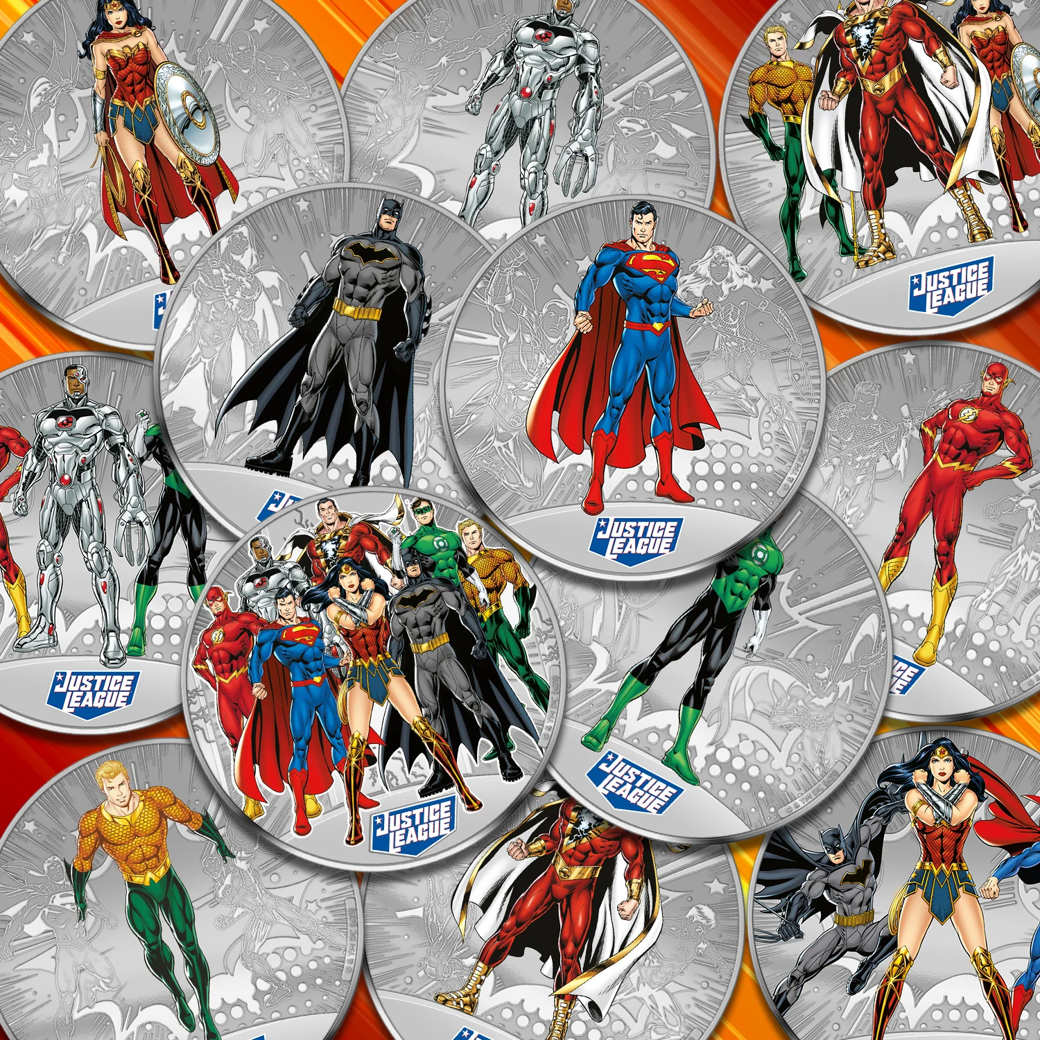 DC Comics .999 Silver Plated Justice League Collection - Image 5