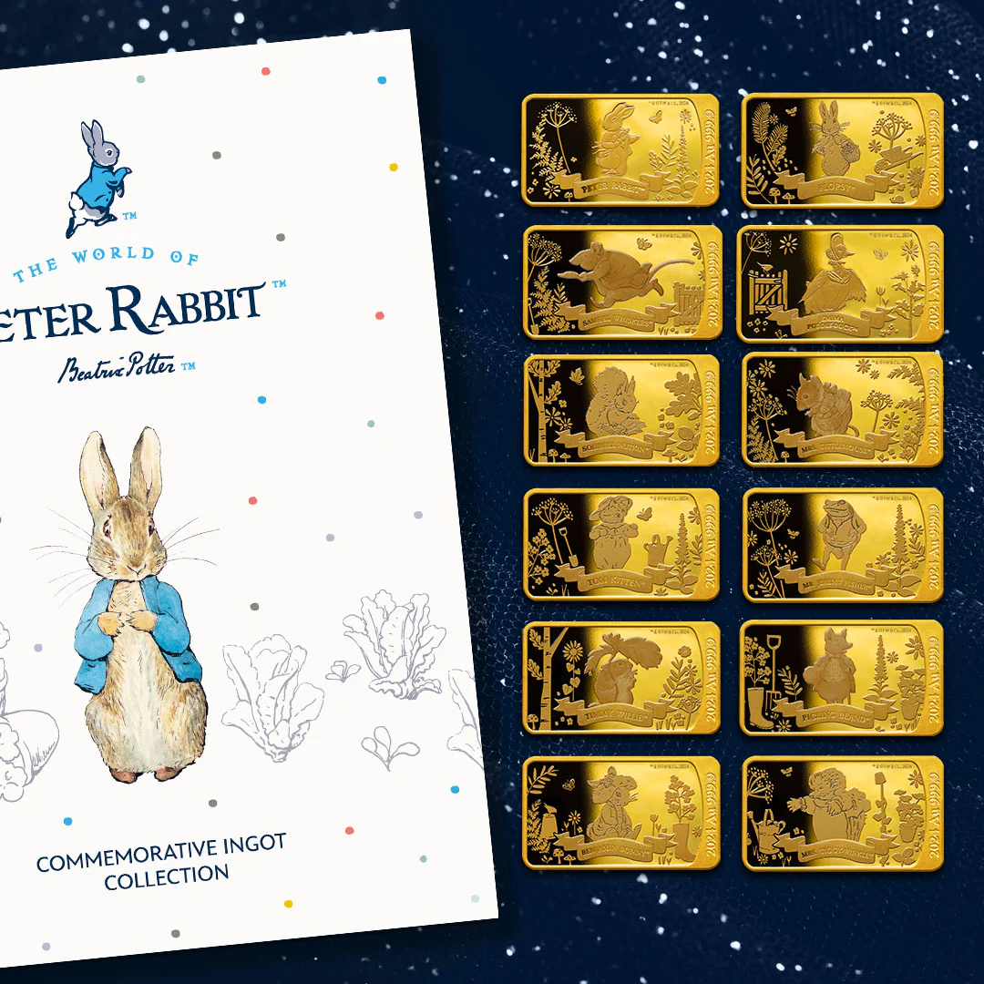 The World of Peter Rabbit Solid Gold Coin Bar Collection - Image 3