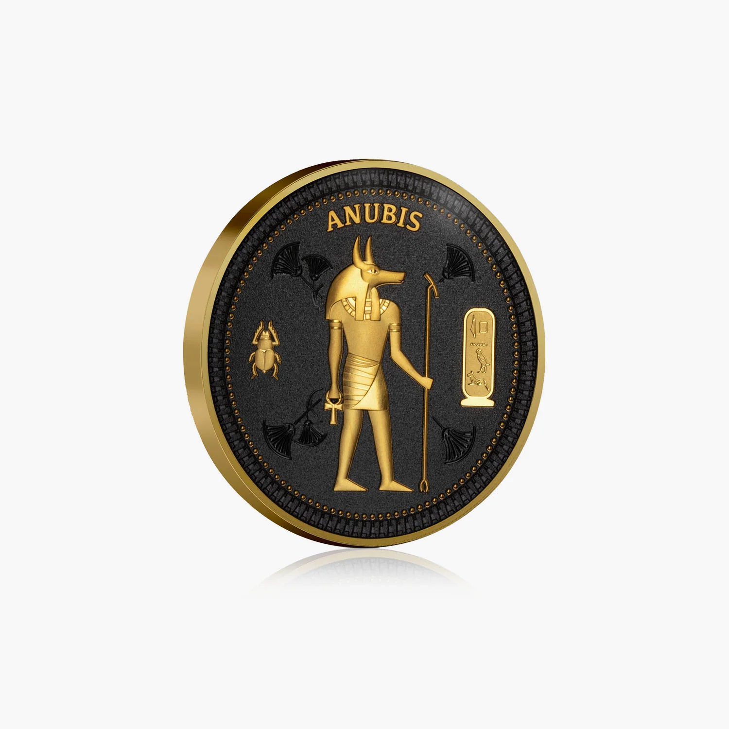 The Mysteries of Ancient Egypt Anubis Half Dollar Coin - Image 4