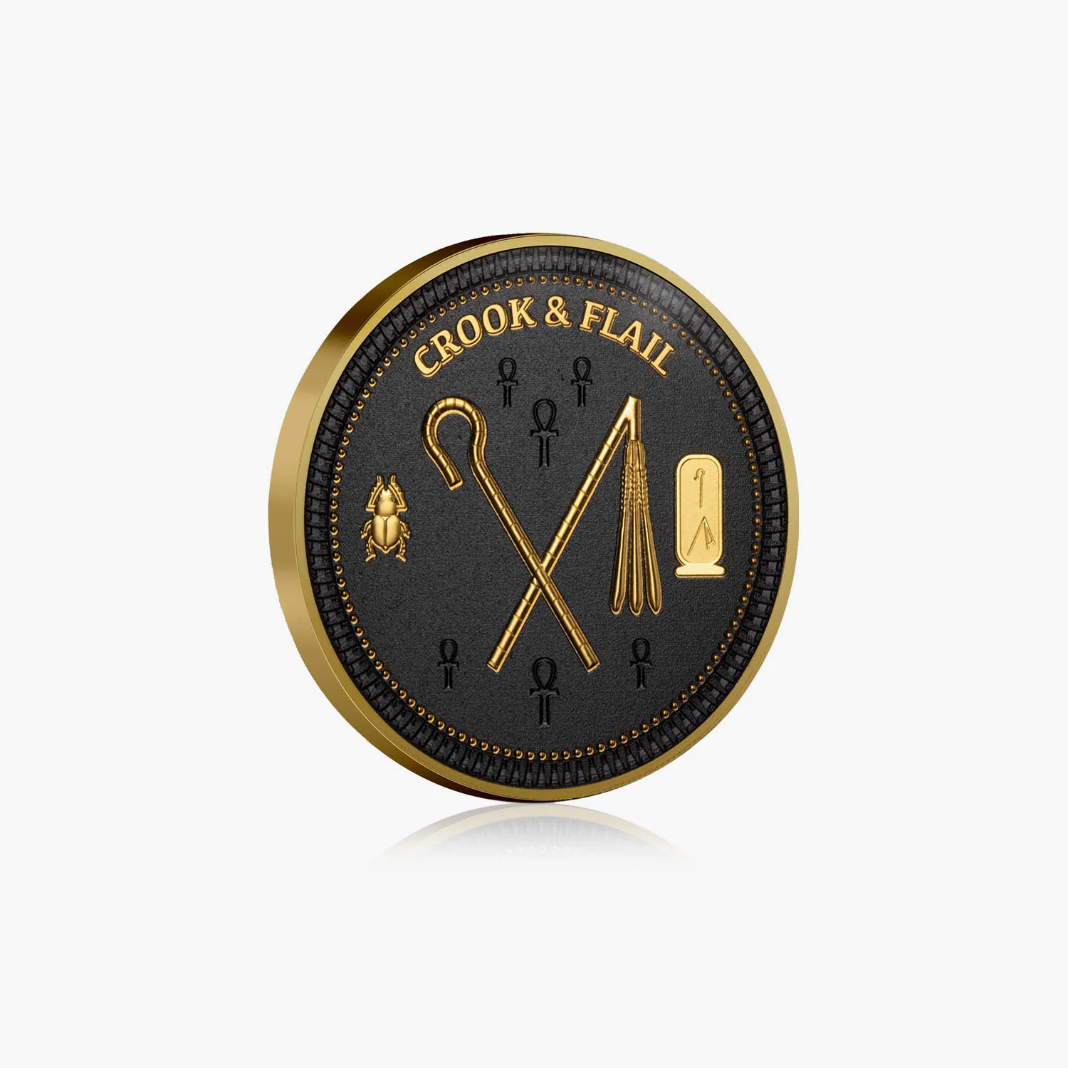 The Mysteries of Ancient Egypt Crook & Flail Half Dollar Coin - Image 3