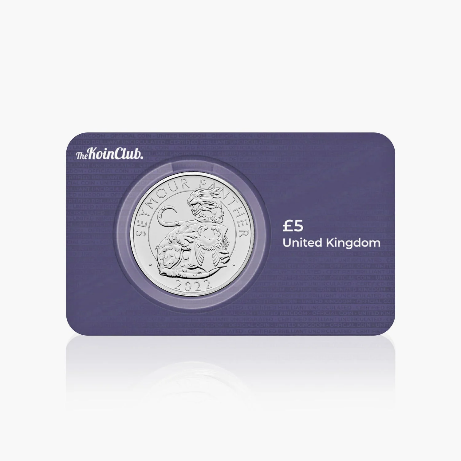 The Royal Tudor Beasts The Seymour Panther 2022 UK £5 BU Coin - Image 5