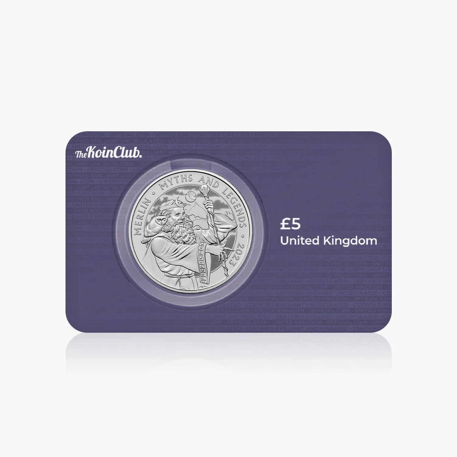 Myths and Legends Merlin 2023 £5 Brilliant Uncirculated Coin - Image 6