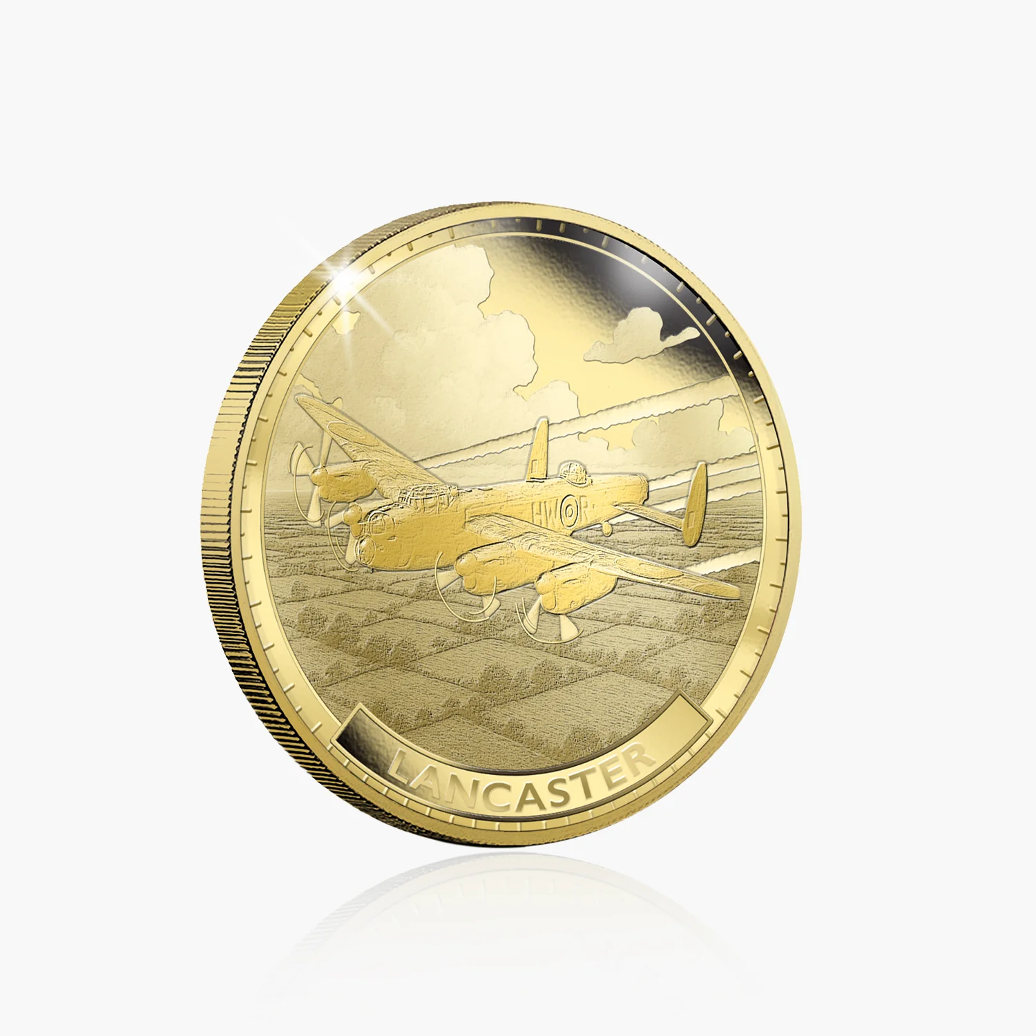 Wings of Valour Lancaster 24 Carat Gold Plated Commemorative - Image 5