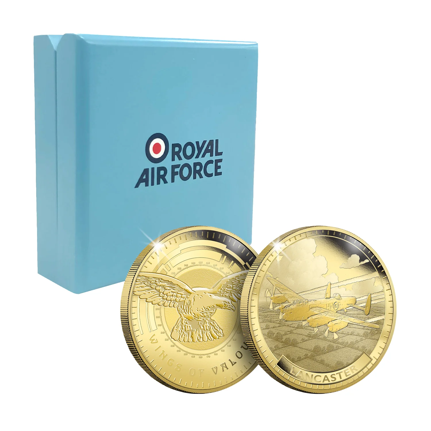 Wings of Valour Lancaster 24 Carat Gold Plated Commemorative - Image 6