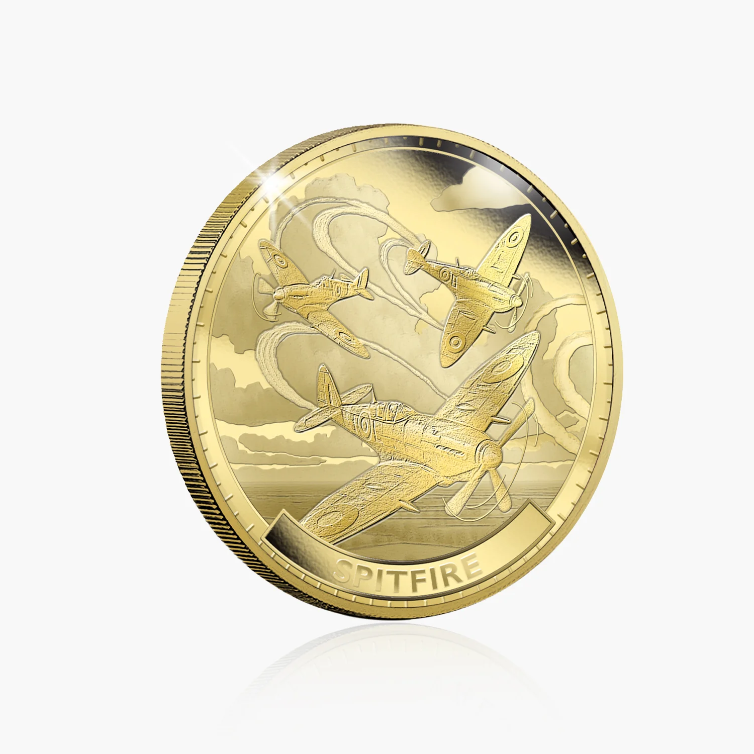 Wings of Valour Spitfire 24 Carat Gold Plated Commemorative - Image 5