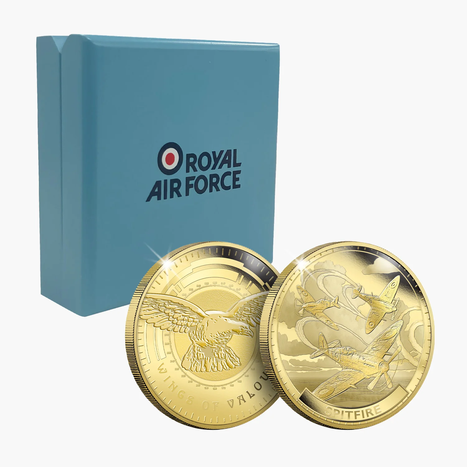 Wings of Valour Spitfire 24 Carat Gold Plated Commemorative - Image 6