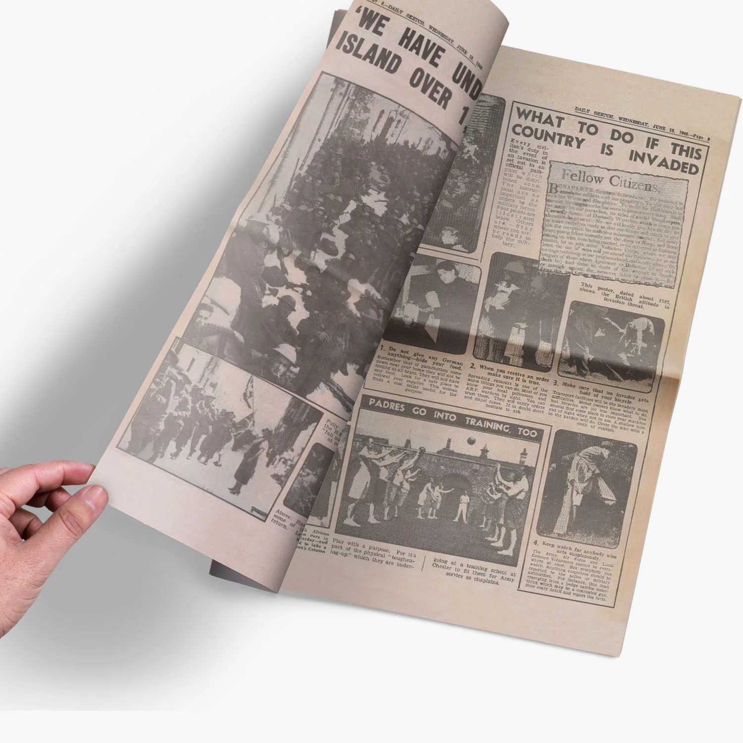 19th June 1940 - Battle of Britain Newspaper - Image 3