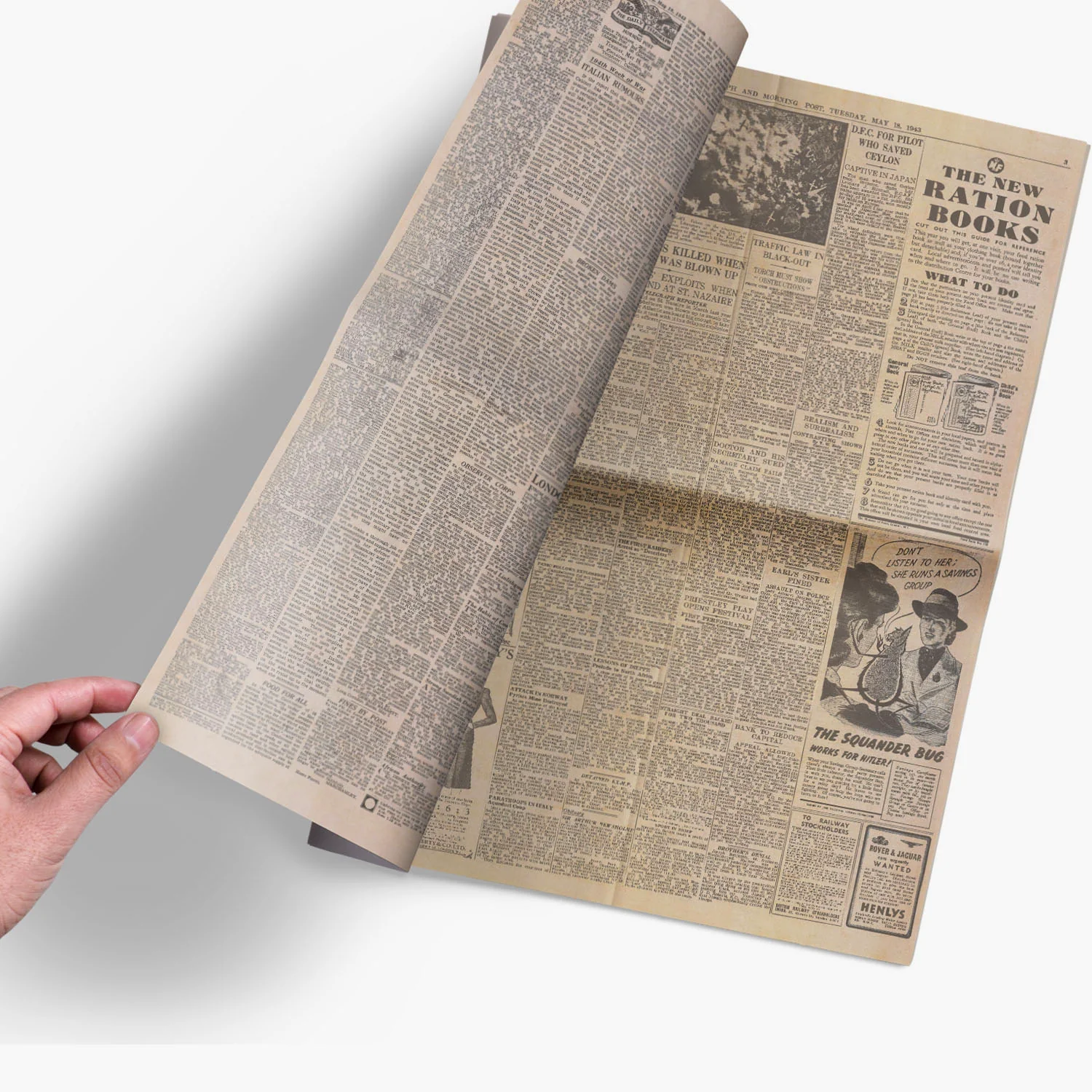 18th May 1943 - Dambusters Raid Daily Telegraph Newspaper - Image 4