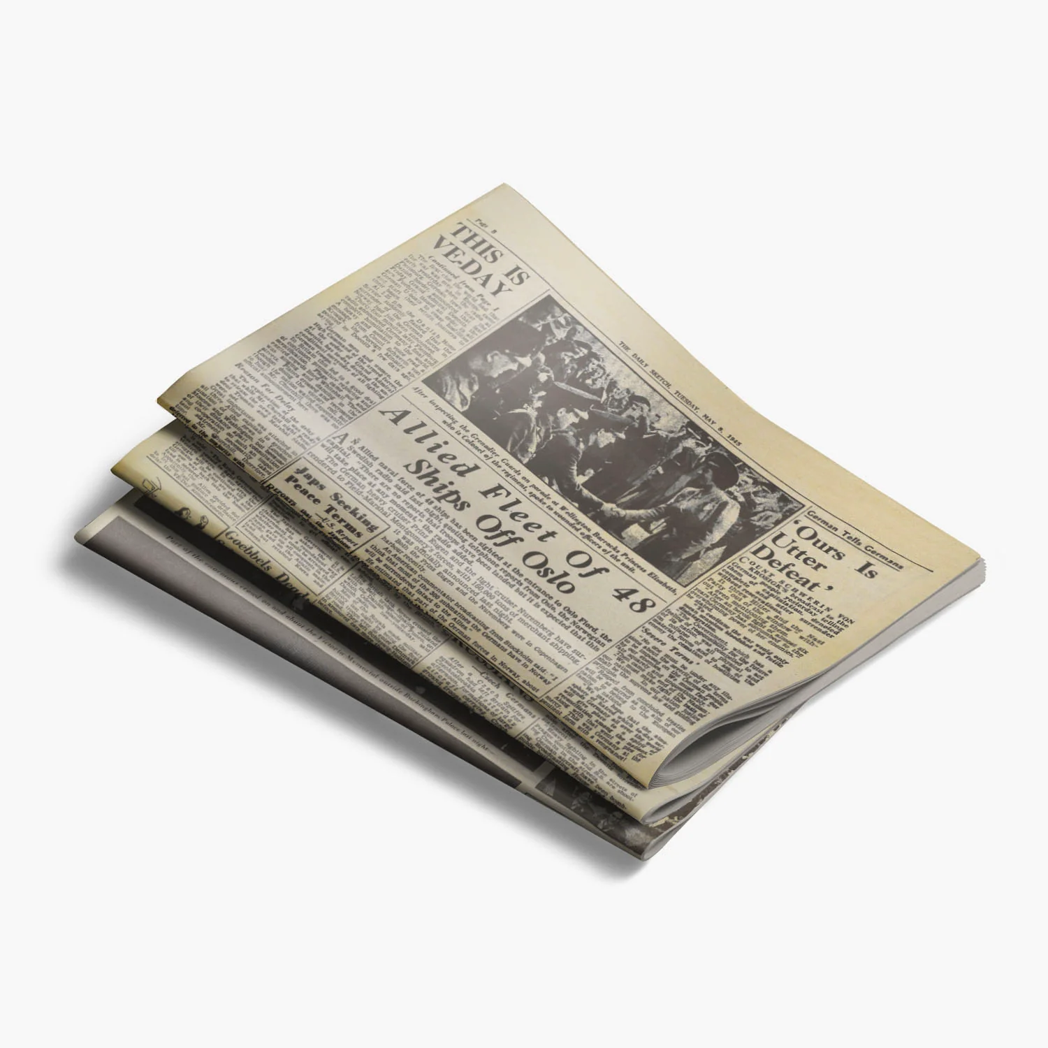 8th May 1945 - Victory in Europe VE Day Newspaper - Image 5