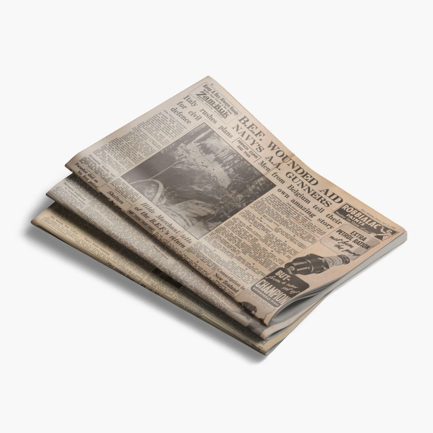 31st May 1940 - Battle of Dunkirk Daily Express Newspaper - Image 5