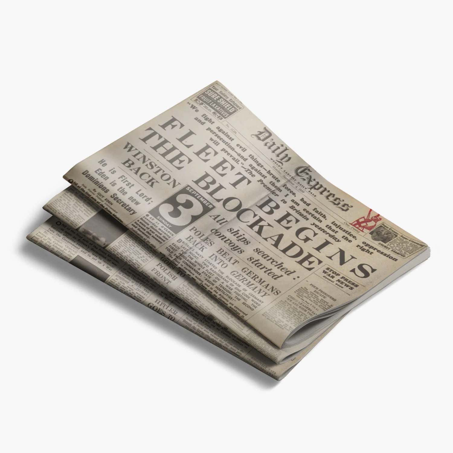 4th September 1939 - Britain Declares War Newspaper - Image 4